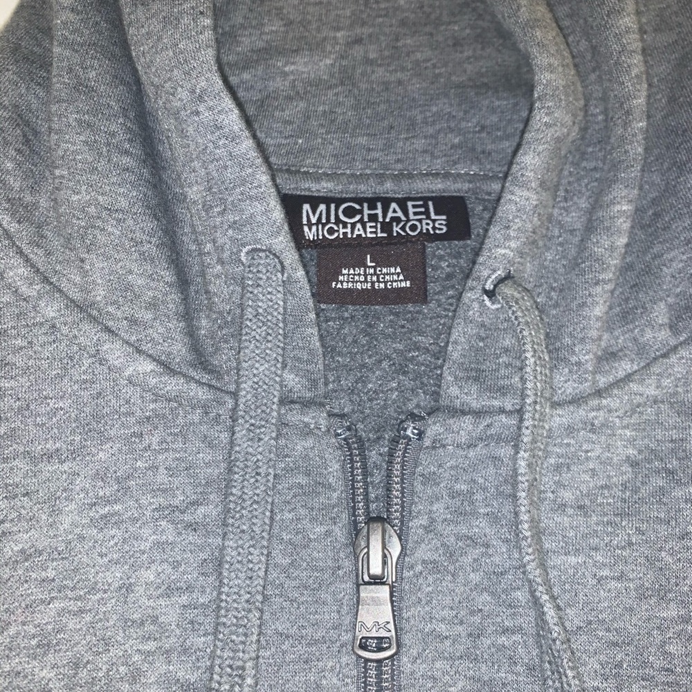 Michael Kors Gray Hoddie Vest